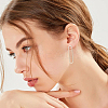 12Pcs Brass Hollow Oval Stud Earring Findings KK-GO0001-71-7