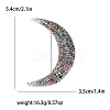 Alloy Rhinestone Brooch for Backpack Clothes PW-WGA54C8-01-1