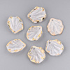 Frosted Plastic Petal Pendants KY-T041-20B-1