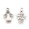 Tibetan Style Angel Alloy Pendants TIBEP-A579-AS-NR-2