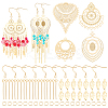 DIY Filigree Dangle Earring Making Kit DIY-UN0003-49-1