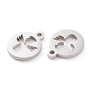 Non-Tarnish 304 Stainless Steel Charms STAS-Y002-15P-2