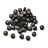 Plating Opaque Acrylic Beads OACR-R005-03L-1