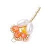 Glass Seed Beaded Tulip Pendants PALLOY-MZ01214-01-4