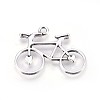 Tibetan Style Alloy Bicycle Pendants TIBEP-A15503-AS-RS-2