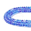 Frosted Transparent Glass Beads Strands X-FGLA-M002-01E-3