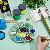 1Pc Porcelain Watercolor Oil Palette AJEW-BC0009-31-3