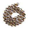 Electroplate Glass Beads Strands X-EGLA-Q128-04A-FP07-2