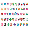 330pcs 11 Style Handmade Polymer Clay Beads CLAY-FW0001-01-1