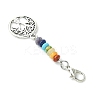 Alloy Tree of Life Pendant Decorations HJEW-JM01383-04-3