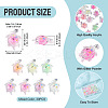 30Pcs Transparent Acrylic and Glitter Powder Pendants TACR-TA0001-91-5