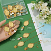 Acrylic & Alloy Graduation Cap Pendant Decorations HJEW-SP00005-4
