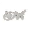 Non-Tarnish 304 Stainless Steel Pendants STAS-L279-002P-O-1