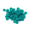 Flat Round Eco-Friendly Handmade Polymer Clay Beads CLAY-R067-6.0mm-07-4