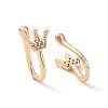Clear Cubic Zirconia Crown Cuff Earrings ZIRC-I064-16G-2