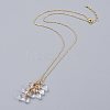 Pendants Necklaces and Dangle Earrings Jewelry Sets SJEW-JS01085-2