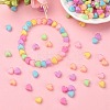 240Pcs 8 Colors Heart Acrylic Beads TACR-YW0001-92-4