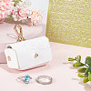 Imitation Leather Wedding Ring Storage Case with Alloy Clasps and PVC Stickers for Pet AJEW-FG0004-27A-5