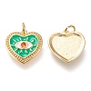 Brass Micro Pave Cubic Zirconia Pendants LS-ZIRC-I044-25G-2