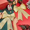 Christmas PVC Glitter Bowknot AJEW-SP0003-72B-02-3