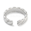 Rack Plating Brass Open Cuff Rings for Women RJEW-Z059-02P-02-3