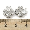 Brass with Clear Cubic Zirconia Charms KK-Q820-24P-3