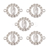 Flat Round Alloy Connector Charms FIND-YW0003-44-1