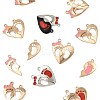 10 Bags Spray Painted Alloy Enamel Magnetic Split Pendants ENAM-FS0003-01-3