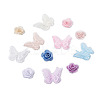 24Pcs 12 Style 3D Rose Organgza Lace Embroidery & Butterfly Ornament Accessories DIY-BT0001-48-2