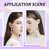 12Pcs 2 Color Brass Clip-on Earring Converters Findings KK-BBC0010-05-5