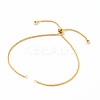 Adjustable 304 Stainless Steel Box Chain Slider Bracelet/Bolo Bracelets Making AJEW-JB00781-02-1