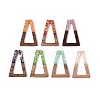 Opaque Resin and Walnut Wood Pendants RESI-T060-14M-1