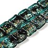 Handmade Dichroic Foil Glass Beads Strands DICH-U001-07D-1