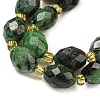 Natural Ruby in Zoisite Beads Strands G-N342-41-4