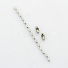 Tarnish Resistant 304 Stainless Steel Rice Bead Ball Chains CHS-A002A-1.5mm-2