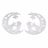 Non-Tarnish 201 Stainless Steel Filigree Pendants LS-X-STAS-S118-012P-2