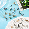 15Sets 3 Colors Alloy Rhinestone Hook and Eye Fasteners FIND-TA0006-54-6
