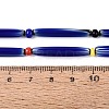 Handmade Millefiori Glass Lampwork Strip Beads Strands LA-N047-01H-4