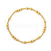 Brass Round Beads Stretch Bracelets QX7837-3-1