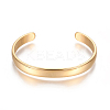 Ion Plating(IP) 304 Stainless Steel Cuff Bangles LS-STAS-I110-10-4mm-G-1