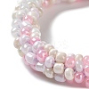 Crochet Glass Beads Braided Stretch Bracelet BJEW-K232-01P-2
