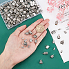 140Pcs 14 Style Alloy Cord End FIND-PH0002-50-7