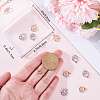 12Pcs 2 Colors Brass Micro Pave Cubic Zirconia Charms KK-BBC0014-88-3