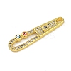 Brass Micro Pave Cubic Zirconia Pendants KK-B114-02G-03-2
