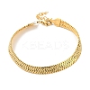 Ion Plating(IP) 304 Stainless Steel Herringbone Chain Bracelet BJEW-D028-02B-02G-1