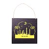 Eid Theme Density Board Wooden Wall Ornament Doorplate Pendants HJEW-C004-01D-1
