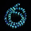 Glow in the Dark Luminous Style Handmade Silver Foil Glass Round Beads FOIL-I006-10mm-02-3