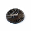 Dyed Natural Striped Agate/Banded Agate Cabochons X-G-R348-16mm-02-2