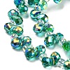 Electroplate Transparent Glass Beads Strands X-EGLA-P052-01A-AB06-3