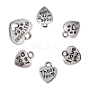 Tibetan Style Alloy Charms TIBE-CJ0001-08-6